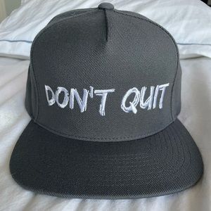 Don’t Quit snapback hat